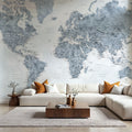 World Map Cities - Jacq Mural Wallpaper - room preview 04