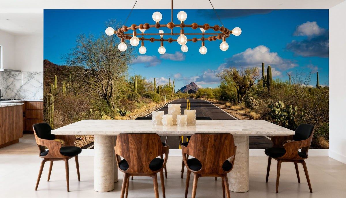Desert Highway Mural Wallpaper - room preview 04