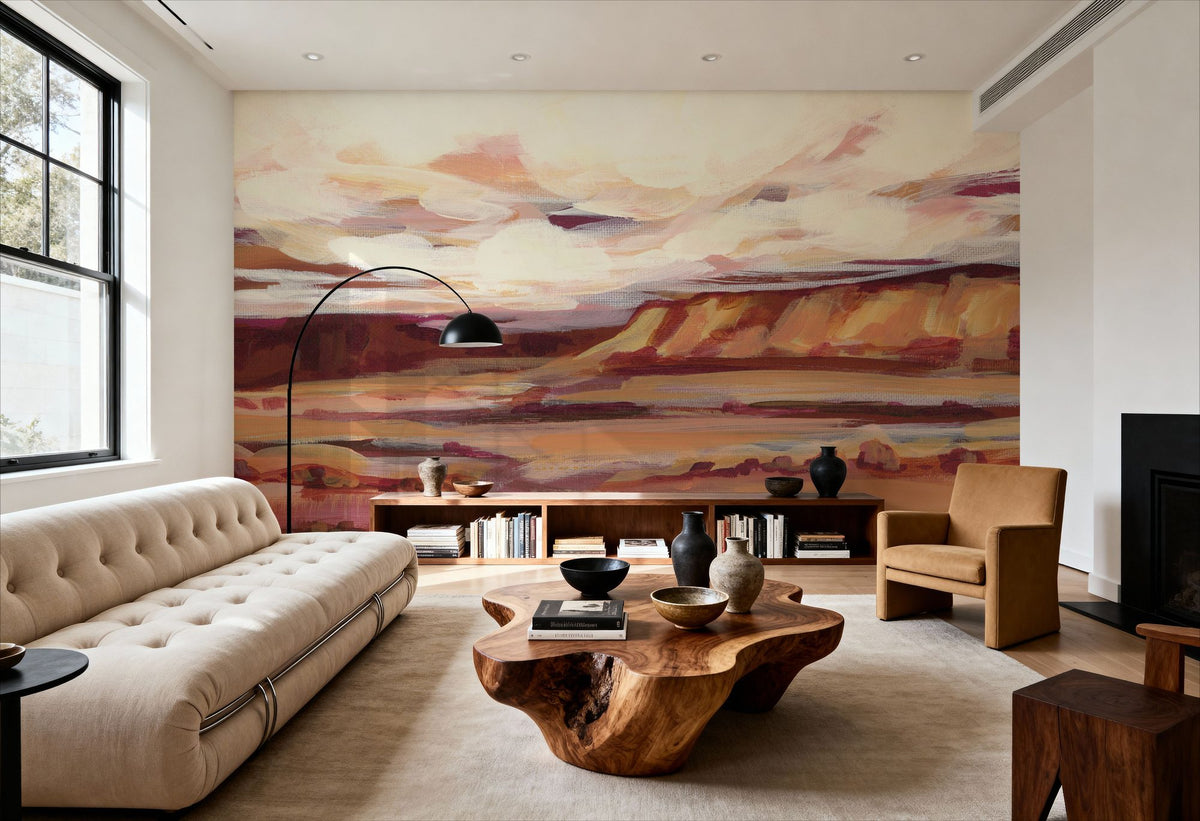 Mauve Mesa I Mural Wallpaper - room preview 04