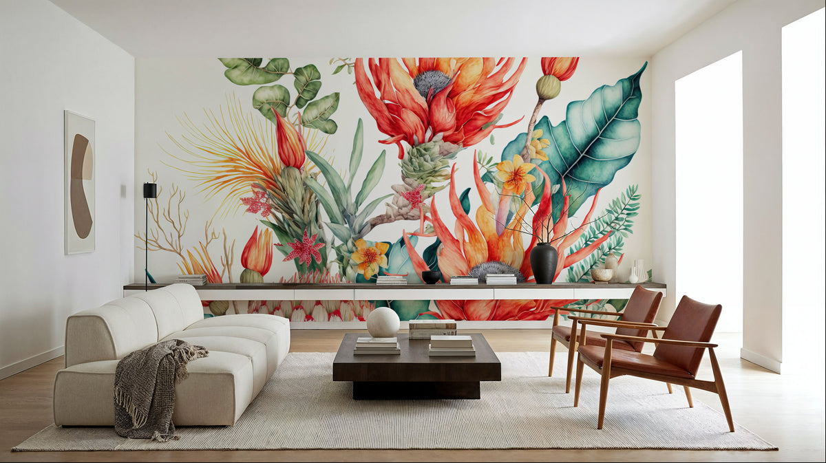 Fantasy Blooms Mural Wallpaper - room preview 04