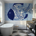 Coastal Chinoiserie II Mural Wallpaper - room preview 04