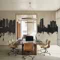 San Jose California Skyline Concrete Mural Wallpaper - room preview 04