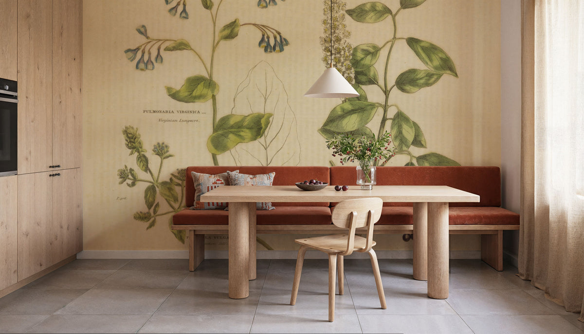 Herbal Botanical V Mural Wallpaper - room preview 04