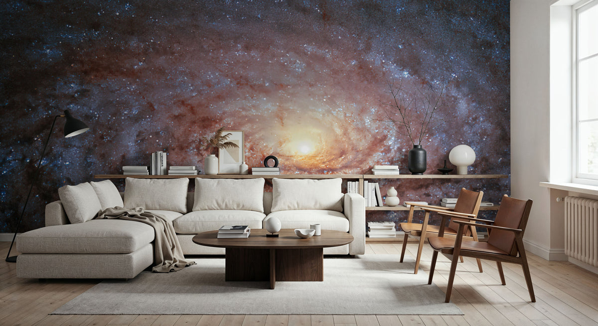 Galactic Sunflower Mural Wallpaper - room preview 04