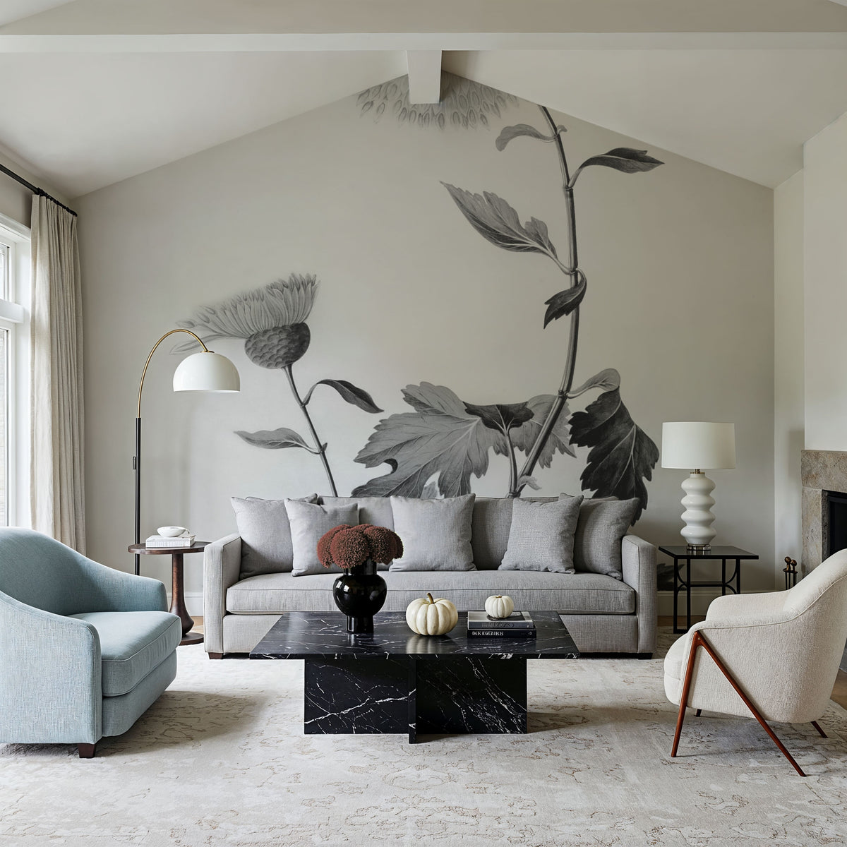 Botanical IV Mural Wallpaper - room preview 04
