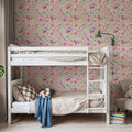 Flowers of the Cactus Pink Mural Wallpaper - room preview 04
