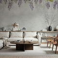 Welcome to Our Theatre, White Bricks Mural Wallpaper - room preview 04