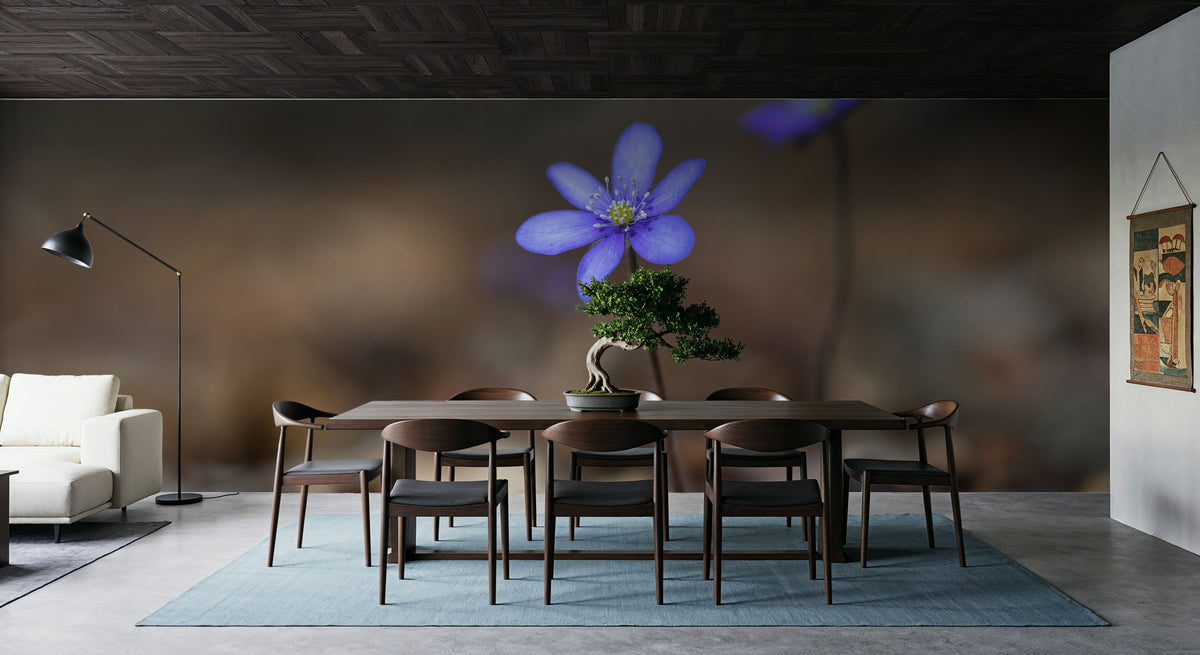Hepatica Blooming Mural Wallpaper - room preview 04