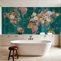 Dark Botanical World Mural Wallpaper - room preview 04