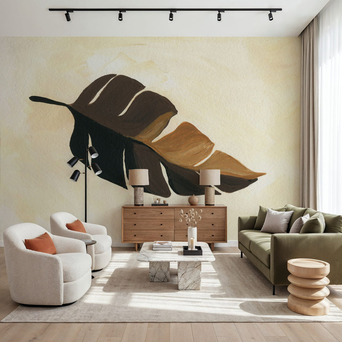 Tropical Leaf II Mural Wallpaper - room preview 04