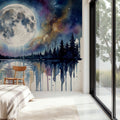 Forest Lake - Powerful Moon Series Mural Wallpaper - room preview 04