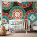 Otomi Dogs VI Dark Mural Wallpaper - room preview 04