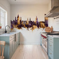 Mainz Germany Skyline Purple & Gold Mural Wallpaper - room preview 04