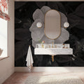 Wild Rose BW II Mural Wallpaper - room preview 04