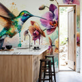 Hummingbird Dance Mural Wallpaper - room preview 04