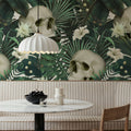 Peonies and Skulls Mural Wallpaper - room preview 04
