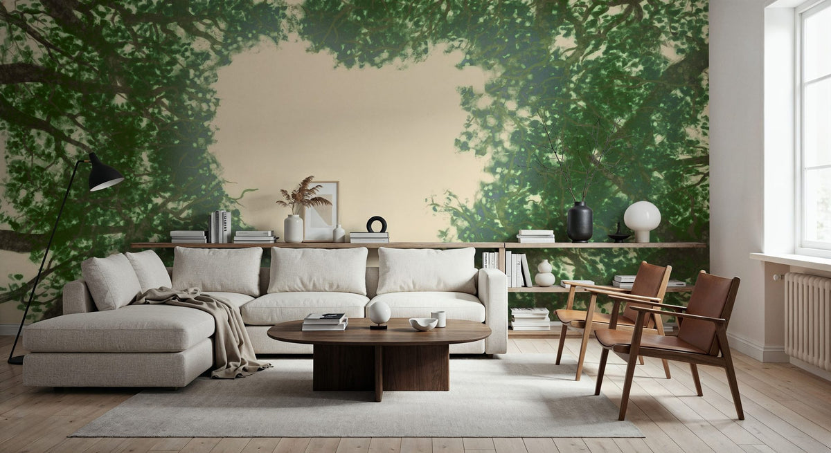 Treetop Heart Mural Wallpaper - room preview 04