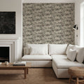 Tree Bower, Khaki Mural Wallpaper - room preview 04