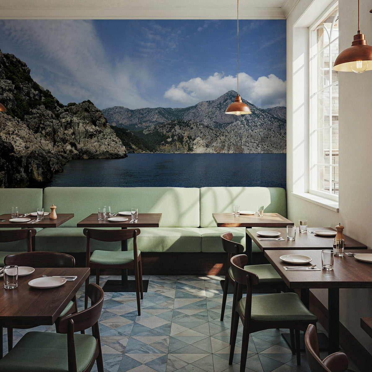 Rugged Coastal Majesty Mural Wallpaper - room preview 04