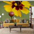 Garden Flower and Bee Mural Wallpaper - room preview 04