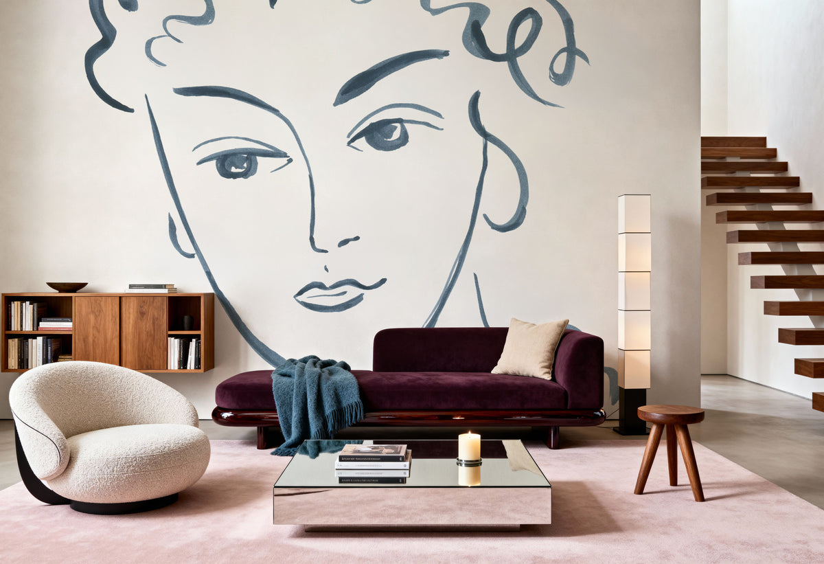 Whimsy Portrait II Mural Wallpaper - room preview 04