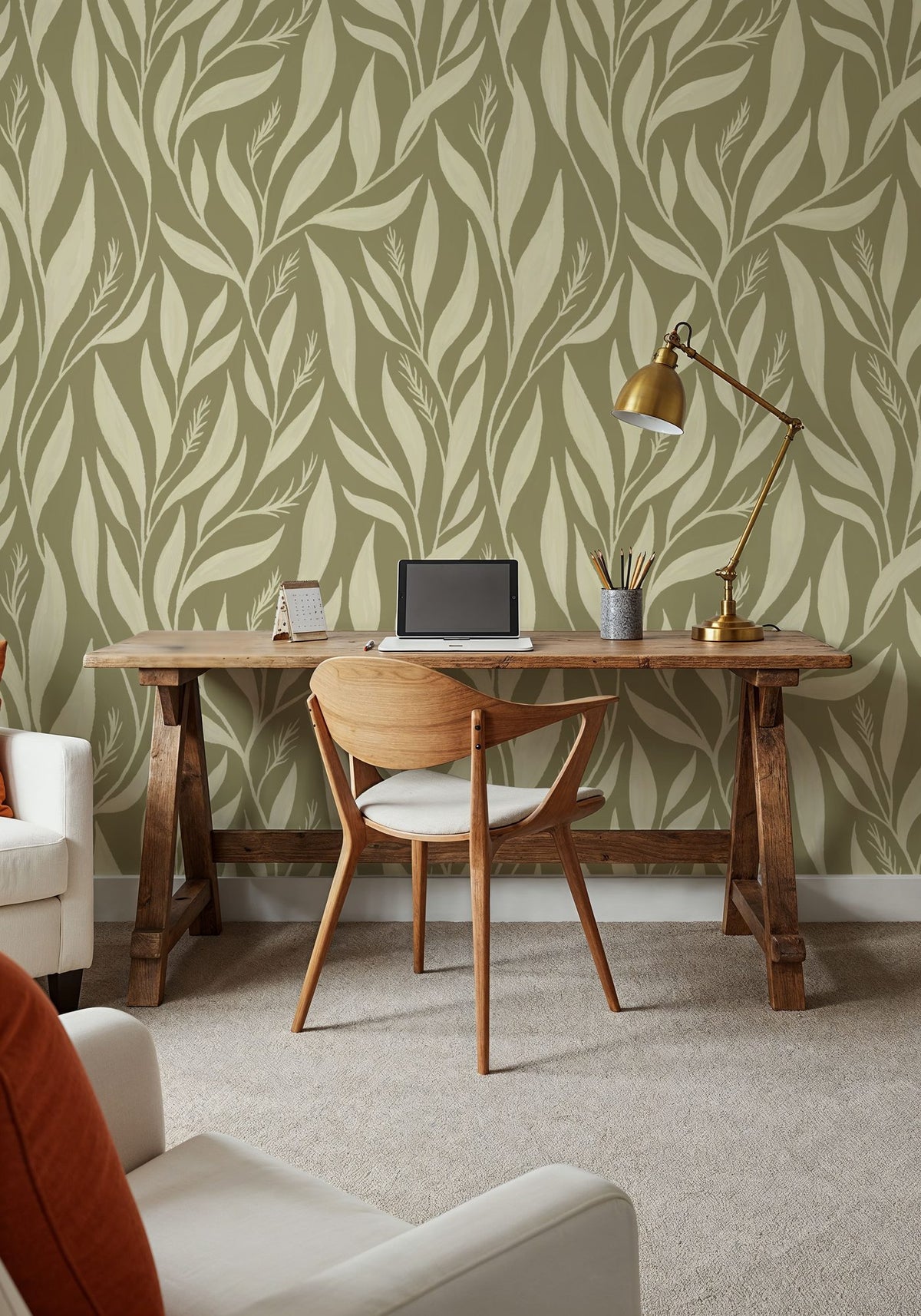 Leavescapes Mural Wallpaper - room preview 04