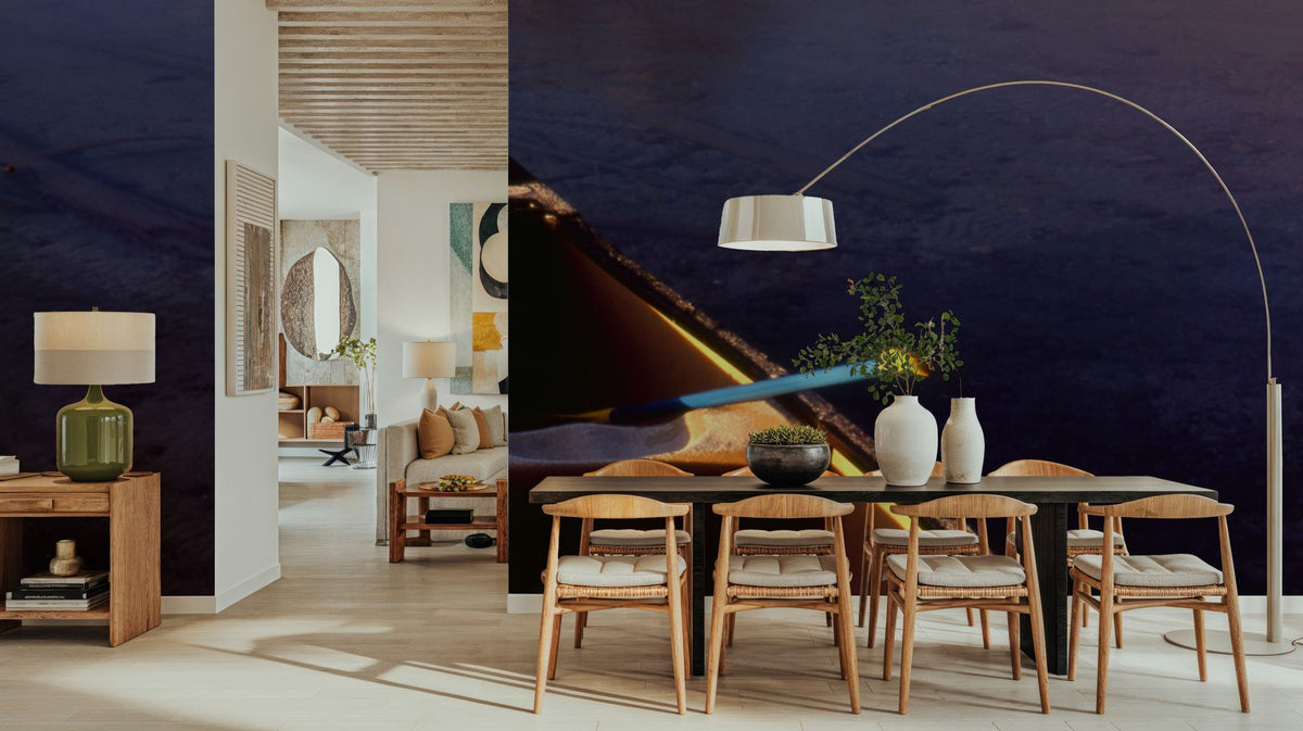 Mountain Mist Canoe Mural Wallpaper - room preview 04