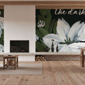 Moody Wildflowers Mural Wallpaper - room preview 04