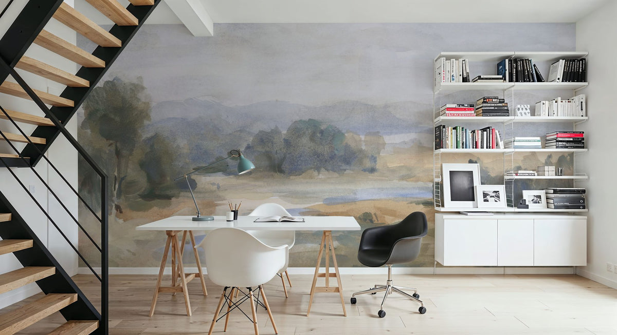 River Afternoon Mural Wallpaper - room preview 04