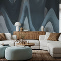 Abstract Paints, Denim Mural Wallpaper - room preview 04