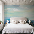 Turquoise Sea Waves I Mural Wallpaper - room preview 04