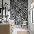 Snow Branches Mural Wallpaper - room preview 04
