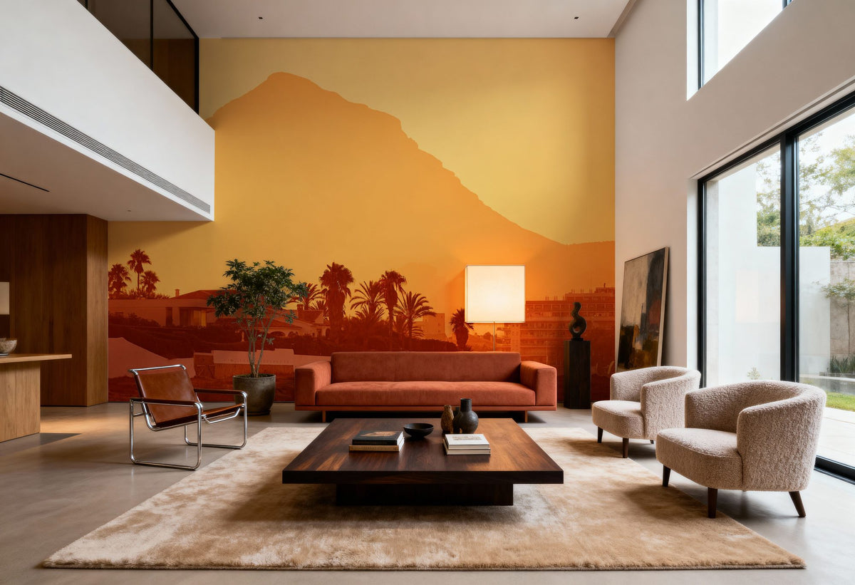 Mediterranean Sunset Mural Wallpaper - room preview 04