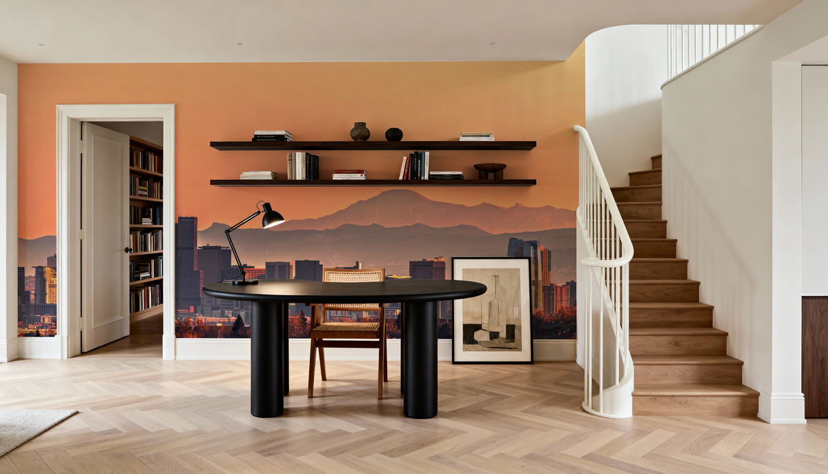 Denver Skyline Mural Wallpaper - room preview 04