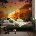 Twilight Serenity in the Jungle Abode Mural Wallpaper - room preview 04