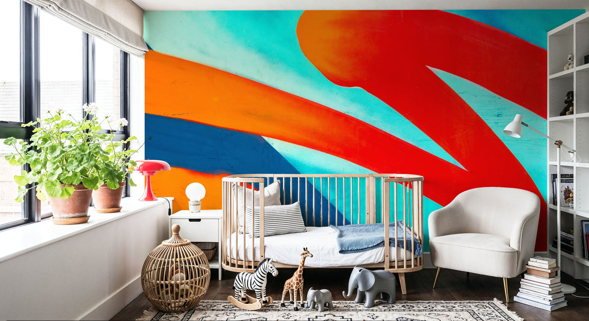 Lava Lines Mural Wallpaper - room preview 04