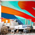 Lava Lines Mural Wallpaper - room preview 04