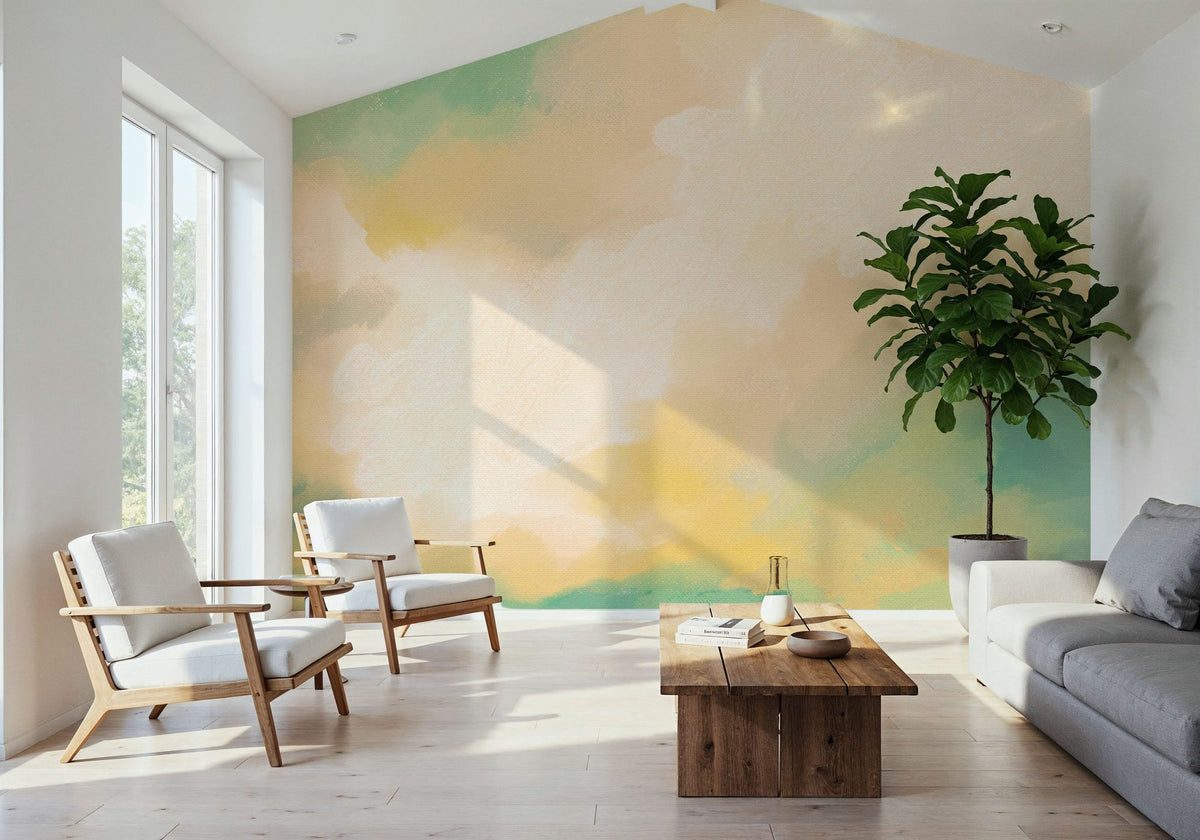 Clouds Shading Mural Wallpaper - room preview 04