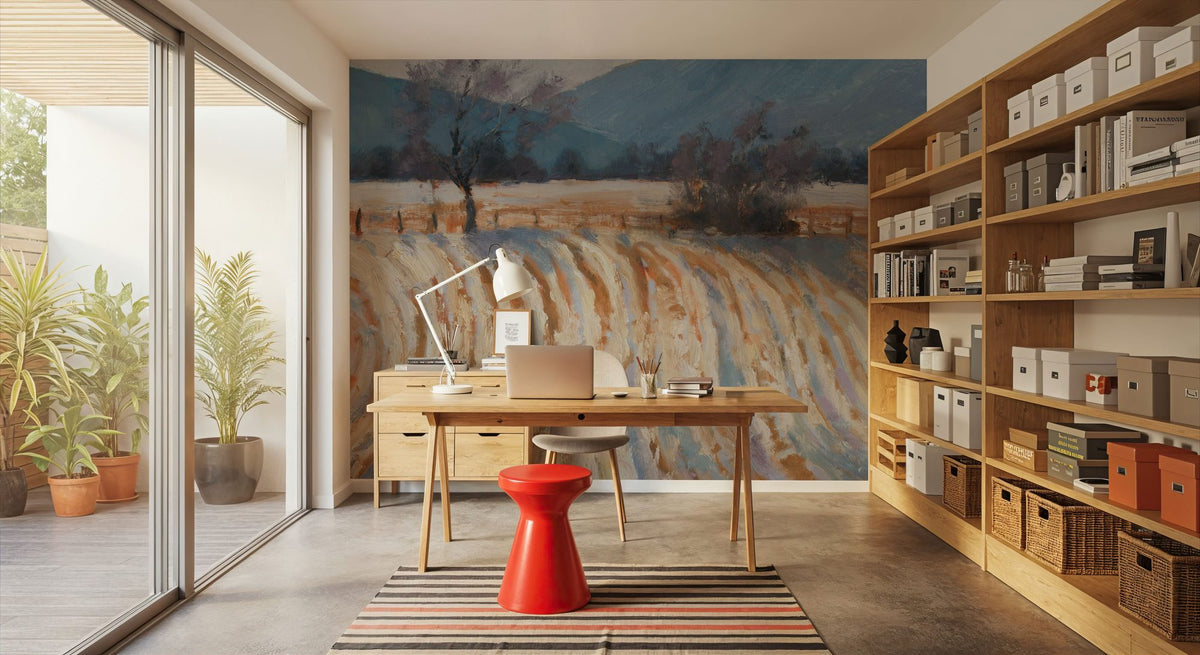 Valley Snowfall Mural Wallpaper - room preview 04