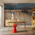 Valley Snowfall Mural Wallpaper - room preview 04
