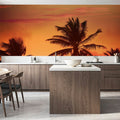 Miami Beach Sunset Mural Wallpaper - room preview 04