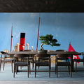 Lake Geneva Paddle Steamer Mural Wallpaper - room preview 04