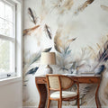 Tender Love Blue Yellow Mural Wallpaper - room preview 04