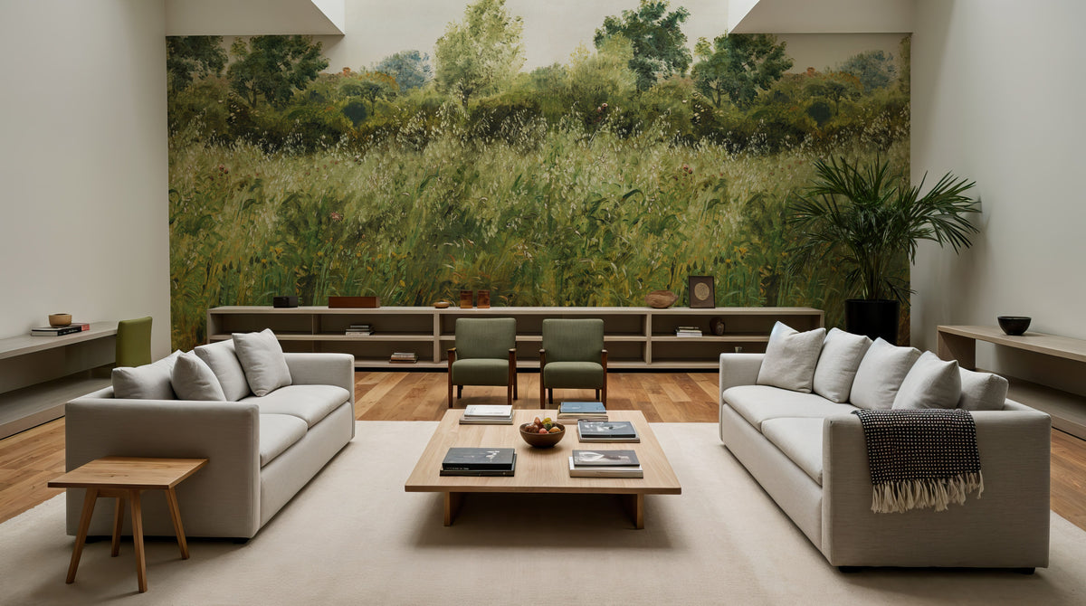 Meadow Whisper, Chlorophyll Mural Wallpaper - room preview 04