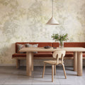 Flower Silhouette Yellow Mural Wallpaper - room preview 04