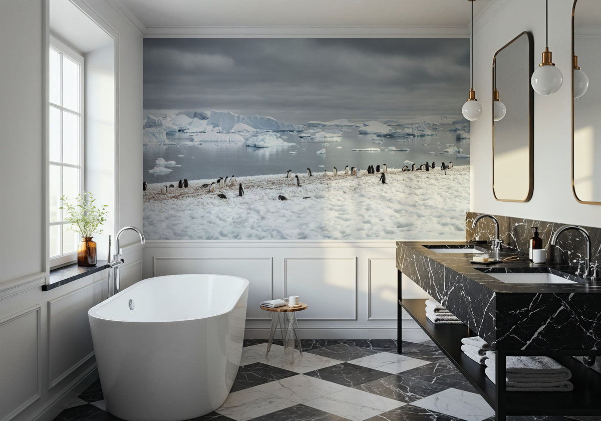 Penguin Colony Mural Wallpaper - room preview 04
