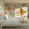 August Blooms Mural Wallpaper - Light Tone - room preview 04