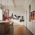 Skyline Crossing Red Mural Wallpaper - room preview 04