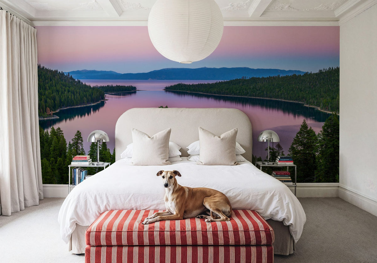 Emerald Bay Aerial Mural Wallpaper - room preview 04