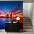 Miami Downtown Sunset Mural Wallpaper - room preview 04